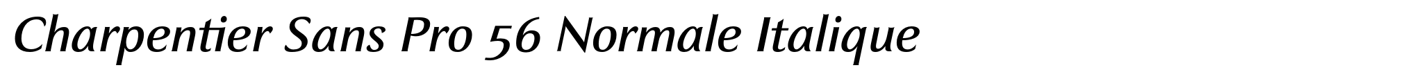 Charpentier Sans Pro 56 Normale Italique image